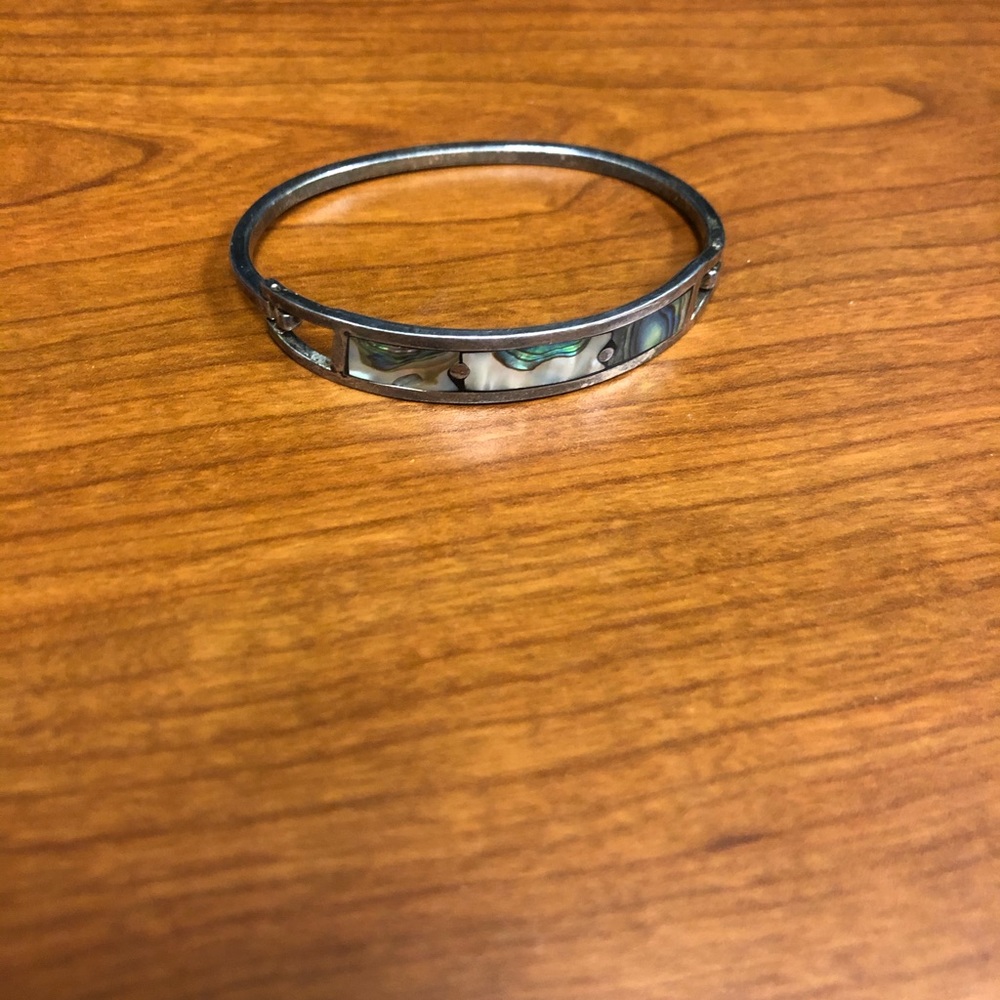 Vintage Mexican alpaca bracelet